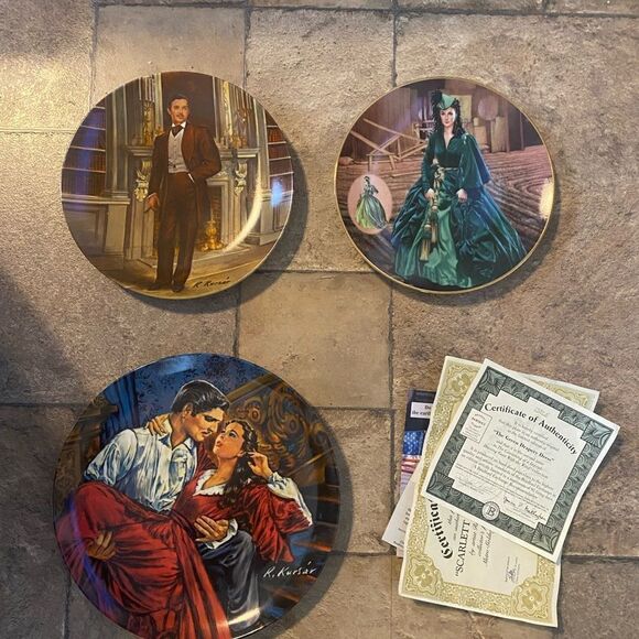 Lot of Vintage Gone With The Wind Collectors plates. - Picture 1 of 8